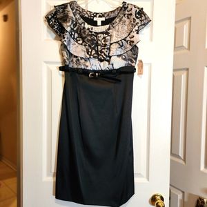 SOLD OFFLINE!!! NWT - Dressbarn - Shiny belted festive dress